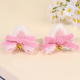 10Pcs Rabbit Ears Hair Clips Cute Cat Ear Hairpin Little Girl Kids Creative Cosplay Birthday Party Daily Accessories Headwear