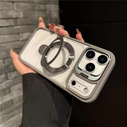 Double Bracket For Magsafe Glossy Case For iPhone 18 17 16 13 15 14 11 12 Pro Max Air Shockproof Cases For iPhone 14 15 16 Plus
