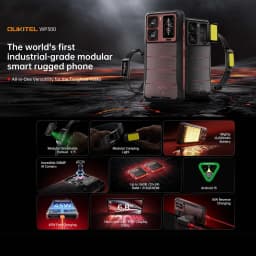 Oukitel WP300 Rugged Smartphone 12GB+512GB 120W Android 15  Modular detachable Earbud 16000mAh 6.78" 108MP Camera 5G CellPhone