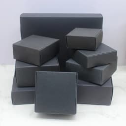 Multi Size 10Pcs Square White/Kraft /Black Packaging Box Wedding Party Favor Supplies Handmade Soap Chocolate plane box