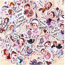 40pcs Creative Cute Self-made Ballet Girl 2 Scrapbooking Stickers /decorative Sticker /DIY Caft Photo Albums/LINE Express Stick