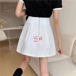 High Waist A-Line Skirt Half-length Elegant Style Commute Polyester Blend Hand Ironed Pleats Spring Collection Women's Fashion