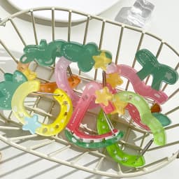 Ins Cute Acrylic Cartoon Keychain Fruit Shape Climbing Button Carabiner Bag Decorative Keychain Bag Pendant Hook Key Hanging