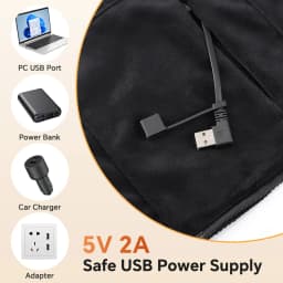 Heated Shawl Wearable Heated Blanket Graphene Heating Shawl with 3 Heat Levels Hooded Design USB Powered Portable Body Warmer