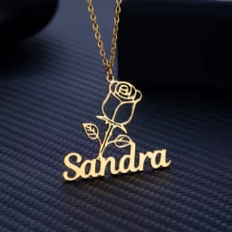 Personalized Customization of Name Pendant Necklace with Different Fonts and Styles for Perfect Party and Holiday Gifts Family