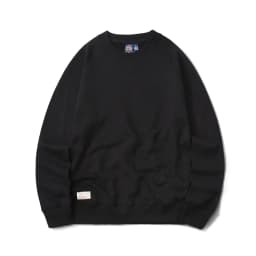 1561# Spring Autumn New 360g American Retro Solid Color Sweatshirts Men's Simple 100% Cotton Washed Pullover Casual Sportwear