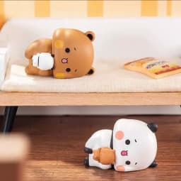 In Stock Genuine Bubu And Dudu Panda V3 Couple Daily Life Series Blind Box Trendy Model Toy Kawaii Doll Mystery Ornament Gift