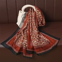 50X160cm Echarpe Fine En Mousseline De Soie Imprimee Leopard Pour Femmes Musulmanes, Chales Hijab, Enveloppes Respirantes