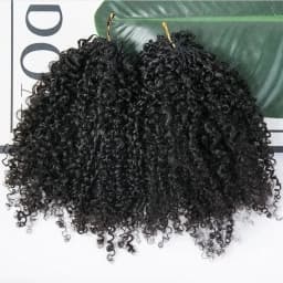 Burmese Curly Crochet Human Hair Extension Water Wave Brazilian Weave Pre Separated Knotless Feather Crochet Hair Bundles Black 30 Inch Deep Wave Curly Human Hair Wigs
