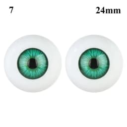 1Pair 22mm 30mm Realistic Half Round Craft Accessories Acrylic DIY Eyeballs Reborn Doll Eyes BJD Mini Easy Use Simulation