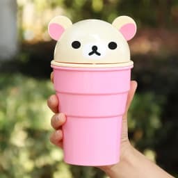 Car Trash Can Cute Storage Cup For Car Cartoon Trash Cup Bear Trash Can Storage And Sorting In The Car Automotive Goods