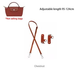 Cow Leather Bag Shoulder Strap Replacement Crossbody Adjustable Conversion Kit Fit for Longchamp Mini Pouch