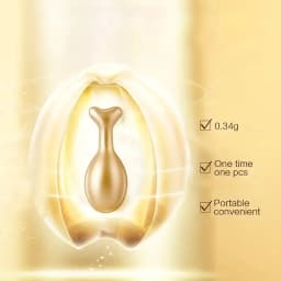 Placenta and Hyaluronic Acid Essence Capsules - Deeply Nourishes and Moisturizes the Skin, Revealing Youthful Skin, Suitable for Locking in Moisture on the Face and Neck - Easy to Carry, Use Anytime, Anywhere, Perfect for Travel