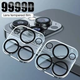 1-5Pcs Tempered Glass for iPhone 18 17 16 15 14 13 Pro Max Plus Camera Lens Protector Black Circle Protective Lens Film Cover