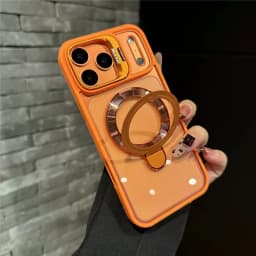 Double Bracket For Magsafe Glossy Case For iPhone 18 17 16 13 15 14 11 12 Pro Max Air Shockproof Cases For iPhone 14 15 16 Plus
