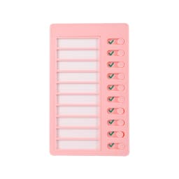 Reusable My Chores Checklist Daily Planner Memo Plastic Board Chore Chart Responsibility Behavior for Kid Self-discipline Card