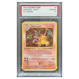 1999 Charizard 4/102 1st Edition Base Set Rare Non-Holo Vintage Mitsuhiro Arita WOTC Fire Type Display Collectible Gift