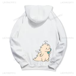 Dinosaur Matching Brands Couple Sweatshirt Mr Mrs Pocket Print Hoody Casual Matching Newlywed Thermal Hoodie Y2k Fashion Hoodies