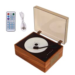 Vintage Retro CD Player Remote Control Home Desktop CD Player 5.0 Bluetooth Wireless Speaker Support CD USB 3.5mm AUX For Phone
