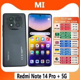 Xiaomi Redmi Note 14 Pro Plus 5G Global Version Snapdragon 7s Gen 3 120W HyperCharge 200MP 6.67" AMOLED Display Smartphone