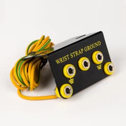 1/2/3/5Pcs L Shaped Anti Static Socket 2/3/4/5/7 Holes Steel Strap Grounding Wire Base 1.7M Copper Electrostatic Earth Cable
