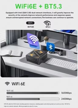 Topton Gaming Mini Computer Intel Ultra 9 285H 185H 7 255H 165H OCuLink USB4 2x2.5G LAN 2xNVMe Windows 11 WiFi6E Desktop Mini PC