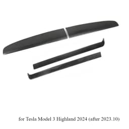 Dashboard Panel for Tesla Model 3 Highland Air Vents White Interior Decorative Shell Cover Sticker Trim Carbon Car Modifications