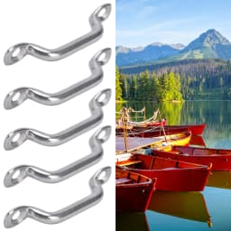 10Pcs Boat Top Pad Eye Deck Loop Tie Down 316 Stainless Steel Set Kit for Fixing Boat Top Pad Eye Eye Strap Pad Eye Top Pad Eye