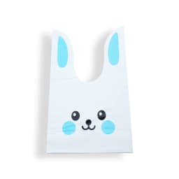 10/20pcs Cute Rabbit Ear Bags Plastic Cookie Candy Gift Bags For Easter Party Biscuits Snack Baking Packing Supplies Kids Gifts