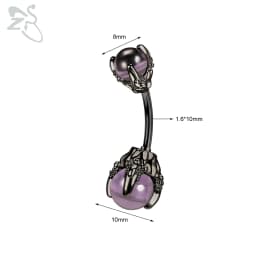 ZS 1 PC Cute Shell Pendant Belly Button Ring Moonstone Drop Belly Rings 14G Stainless Steel Summer Flower Navel Piercing Jewelry