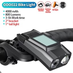 Bike Headlight GPS Speedometer Horn 3 in 1 Multifunctional Rechargeable Bicycle Front Lamp Cycling Computer MTB Bike Accessories