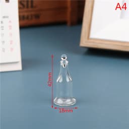 1Pc Miniature Glass Candy Jar Model 1/12 Scale Simulation Food Dessert Can for Dollhouse Decoration Toys Accessories