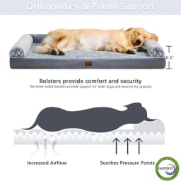 Dog Bed Memory Foam Mat Dog Accessories Waterproof All Season Universal Machine Washable Bed for Dog Luxury Bed Medium Size Dog