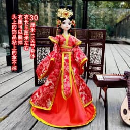 30cm Doll Full Set 1/6 Ancient Costume Clothing Bjd Doll Change Up Diy Girl Toys Dress Up Fashion Play House Birthday Gift