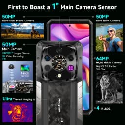Ulefone AI Armor 28 Ultra 5G Thermal Imaging Rugged Phone MTK Dimensity 9300+ AMOLED Android Smartphone 1TB ROM Mobile Phone