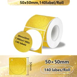 1Roll Label Sticker Self-Adhesive Thermal Paper,Suit for M110 M220 M200 E210 P50 DETONG P1 WP9520 Munbyn Nelko PM220 MiniPrinter