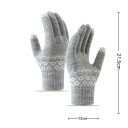 New Touchable Screen Winter Gloves Warm Knitted Touch Screen Gloves Full Finger Windproof Cold Proof Gloves Outdoor Sports
