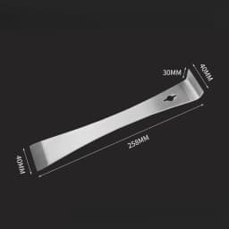 Stainless Steel Pry Bar and Scraper Tool Heavy Duty Multi-Purpose for Demolition Woodworking Painting Prep DIY Hand Tool