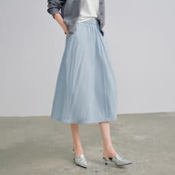 TOYOUTH Women Cloud Cocoon Midi Skirts 2026 Spring-Summer New White Soft Bud Skirts Commuter Casual Skirts