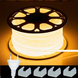 Waterproof 10M 20M 30M 220V COB LED Strip Neon Light High Brightness 288LEDs/M Soft Cuttable COB Led Tape Lights For Room Decor