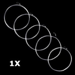Goture 5pcs Tapered Leader Fly Fishing Line 9FT/2.74M 0X/1X/2X/3X/4X/5X/6X/7X Fly Line Leader With Loop Clear Nylon Line