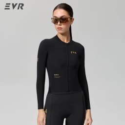 EVR Women's Road Cycling Jersey Long-sleeved Sun Protection Quick-drying Outdoor Cycling Jersey High Elastic Breathable Cycling