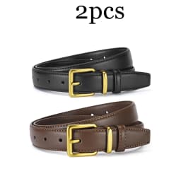 1-2pcs Simple Pin Buckle Soft Women's Belt Trendy Match Skirt Wide-leg Trousers Belt Fashionable Women's Clothing Accessories