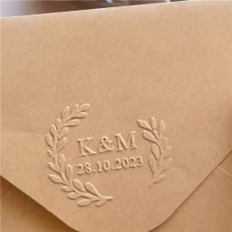 Customize Embossing Stamp Wedding Monogram Embosser Stamp, Personalized 2 Initials Embosser Stamp, Wedding Gift, Hand Held Embos