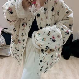 New Women's Warm Double-Sided Sherpa Jacket Cartoon Winter Loose Versatile Student Kawaii Thickened Cotton Jacket Down Jacket