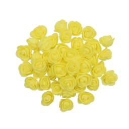 200/100pcs 3cm Foam Teedy Bear Rose Artificial Fake Flower Heads For Home Decor Wedding Birthday Christmas Party DIY Wreath Gift
