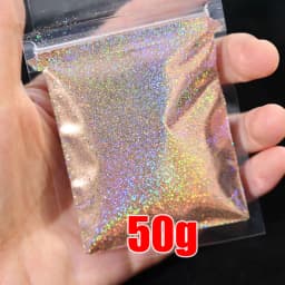 0.2 1/128 Multi-color Holographic Mirror Glitter for Nail Art,(Extra Fine Glitter), 50 Grams Holo Ultra Fine Nail Glitter Powder