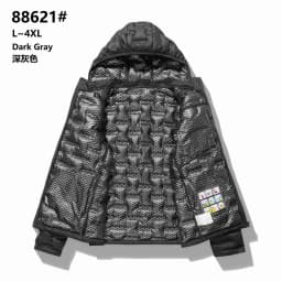Brand Graphene Self-heating Puffer Jacket Men Windproof Pleated Padded Jackets Man Classical Warm Winter Down Coat Male Parkas