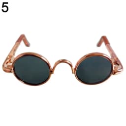 5.5cm Plush Doll Glasses For 10cm Cotton Dolls Round Frame Eyeglasses Dolls Mini Plush Animal DIY Clothes Accessories