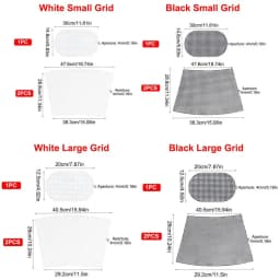 1 Set Black/White Plastic Mesh Canvas Bag Sheets Plastic Net Cover DIY Crafting Handbag Accessories Acrylic Yarn Crafting Knit